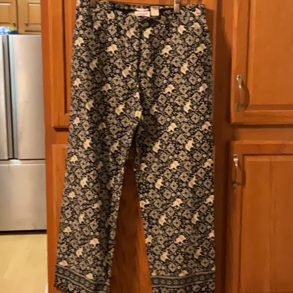Vintage Liz Claiborne elephant print pants size 14